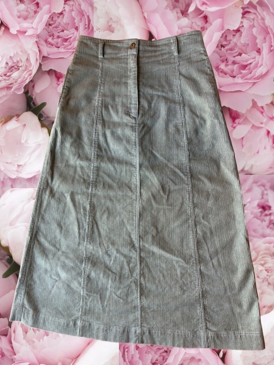 Susan Bristol Dresses & Skirts - Corduroy Long Green Skirt Susan Bristol Casuals Size 10